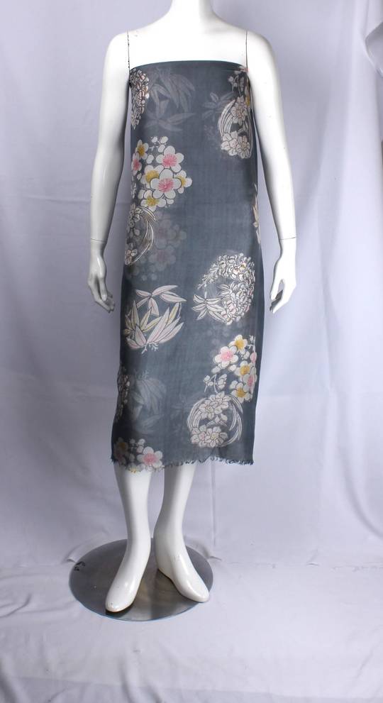Alice & Lily 70% SILK full length sarong orient grey STYLE : SC/ORNT/GRY